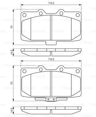 Brake Pad Set, disc brake 0986494398 - image 7