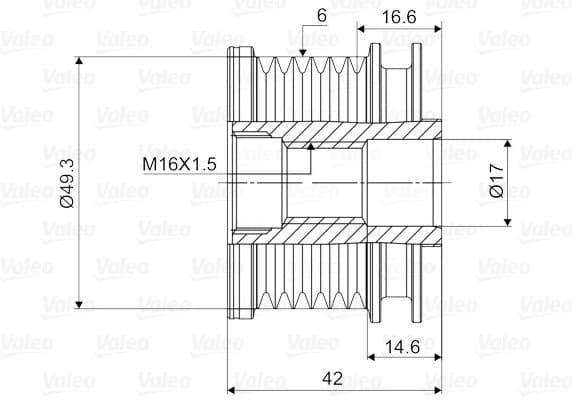 Alternator Freewheel Clutch VALEO NEW SPARE PART 588048 - image 2