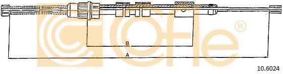 Cable Pull, parking brake 10.6024 - image 2