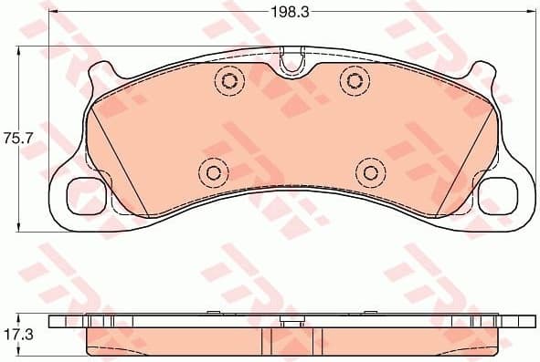 Brake Pad Set, disc brake GDB2057