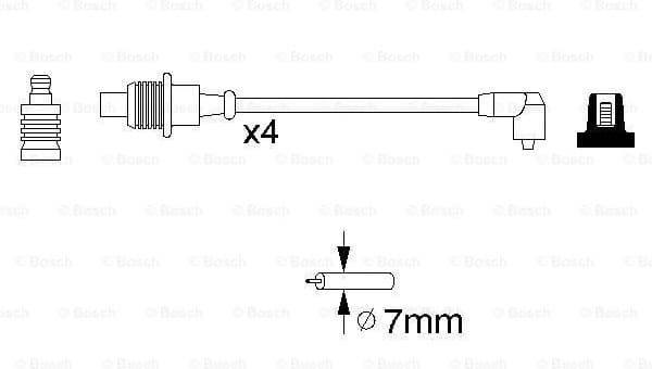 Ignition Cable Kit 0986356767 - image 5