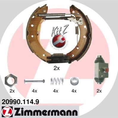 Brake Shoe Set KIT Z 20990.114.9