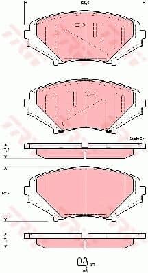 Brake Pad Set, disc brake GDB3356