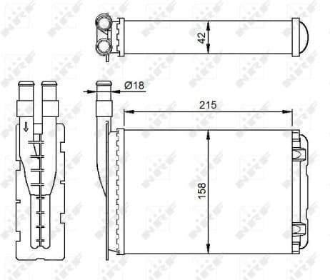 Heat Exchanger, interior heating 507339