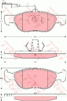 Brake Pad Set, disc brake GDB1486