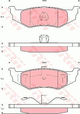 Brake Pad Set, disc brake COTEC GDB4119
