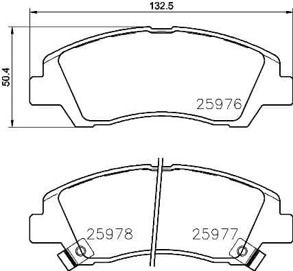 Brake Pad Set, disc brake PRIME LINE P30076