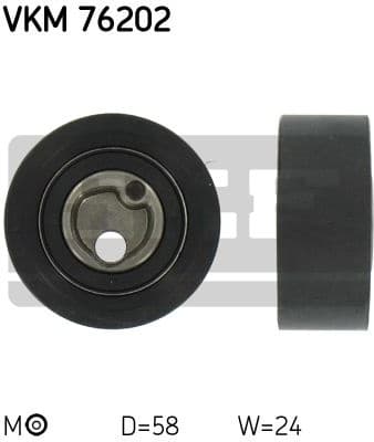 Tensioner Pulley, timing belt VKM 76202