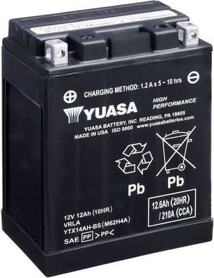 Starter Battery High Performance Maintenance Free YTX14AH-BS