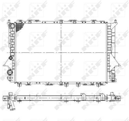 Radiator, engine cooling 58868