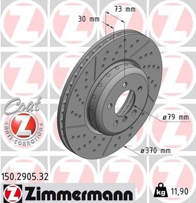Brake Disc FORMULA F 150.2905.32