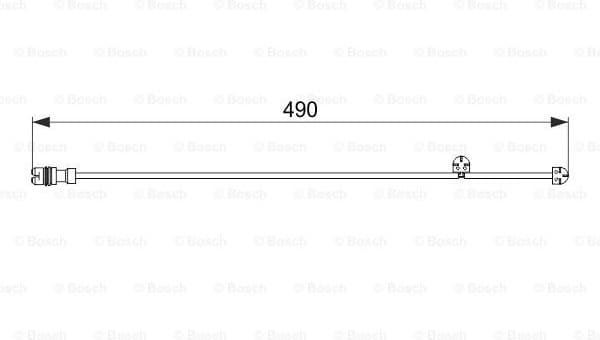 Warning Contact, brake pad wear 1987474560