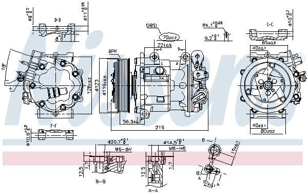 Compressor, air conditioning ** FIRST FIT ** 89362