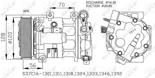 Compressor, air conditioning EASY FIT 32682