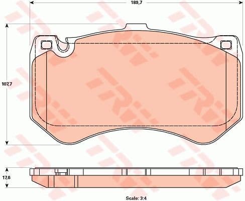 Brake Pad Set, disc brake GDB1907