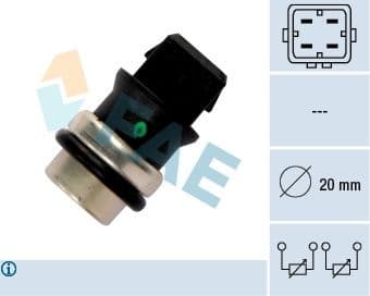 Sensor, coolant temperature 33650