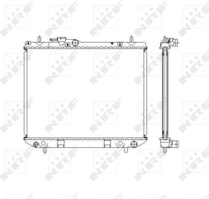 Radiator, engine cooling 53536