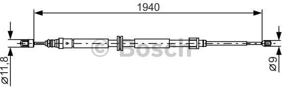 Cable Pull, parking brake 1987482325