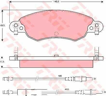 Brake Pad Set, disc brake GDB1447