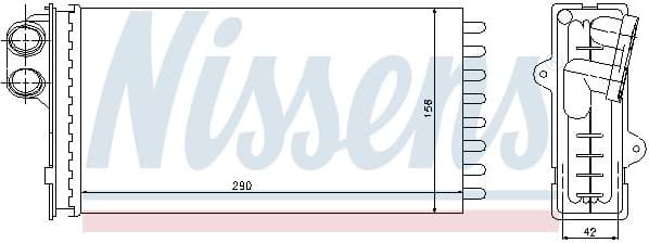 Heat Exchanger, interior heating ** FIRST FIT ** 71145
