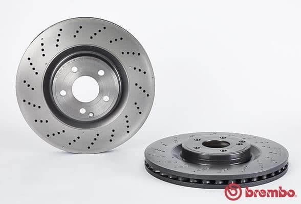 Brake disc, 1pcs FRONT, Top Quality 09.B855.51 - image 2