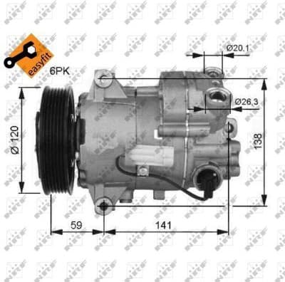 Compressor, air conditioning GENUINE 32487G