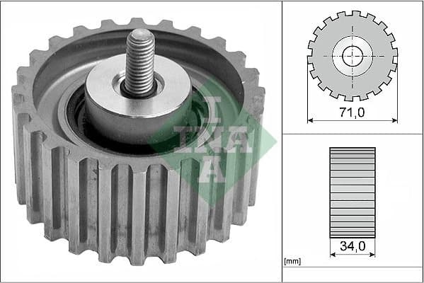 Deflection Pulley/Guide Pulley, timing belt 532044110