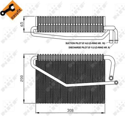 Evaporator, air conditioning EASY FIT 36122 - image 3