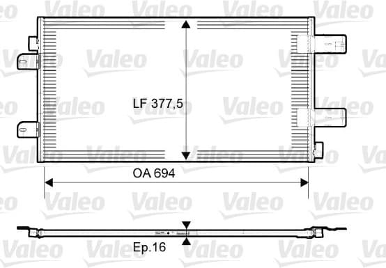 Condenser, air conditioning 814003