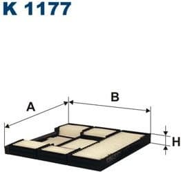 Filter, cabin air K1177