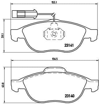 Brake Pad Set, disc brake PRIME LINE P23075