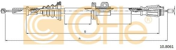 Cable Pull, parking brake 10.8061 - image 2