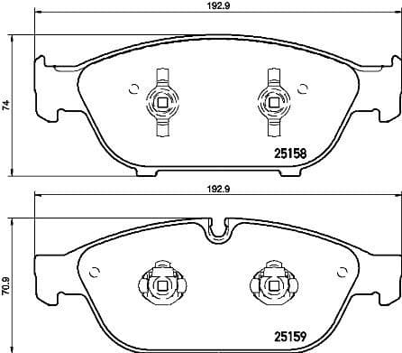 Brake Pad Set, disc brake PRIME LINE P85127