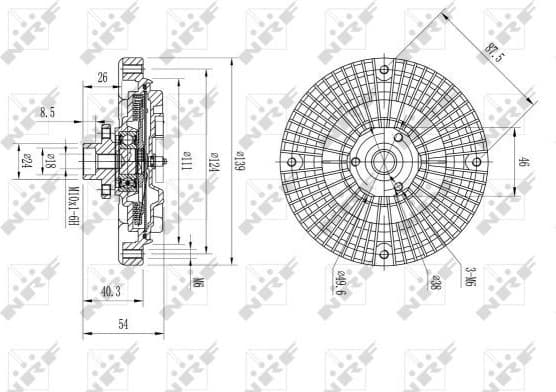 Clutch, radiator fan 49566 - image 2