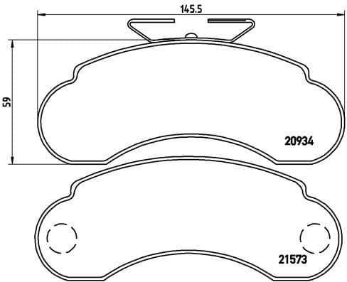 Brake Pad Set, disc brake PRIME LINE P50021