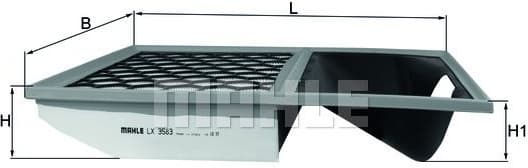 Filter air LX3583
