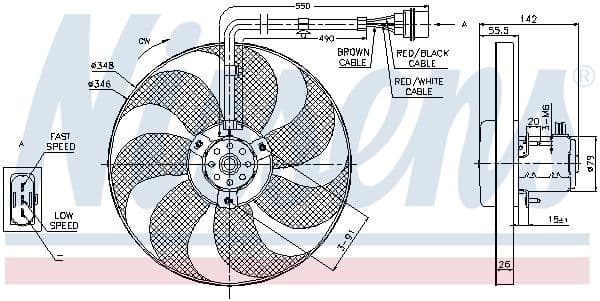 Fan, engine cooling 85683