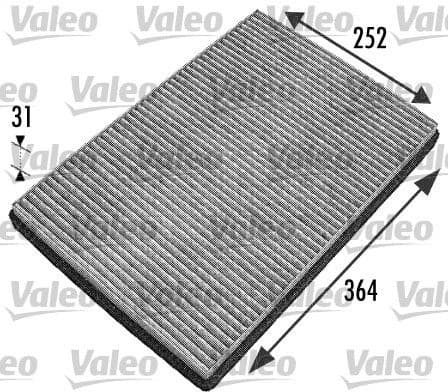 Filter, cabin air VALEO PROTECT 698744