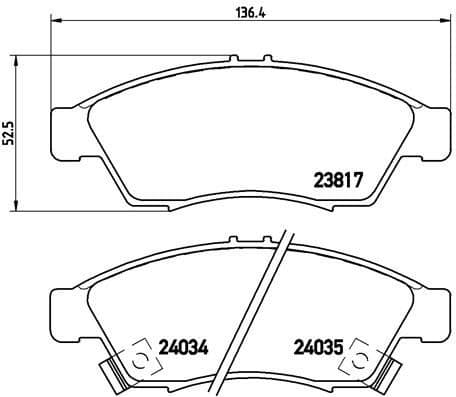 Brake Pad Set, disc brake PRIME LINE P79014