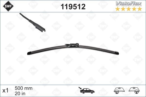 Wiper Blade DAS ORIGINAL REAR 119512
