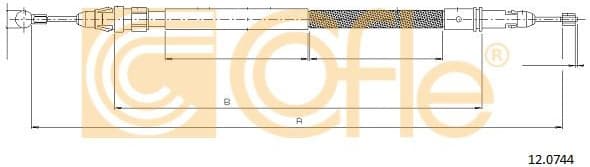 Cable Pull, parking brake 12.0744