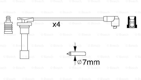 Ignition Cable Kit 0986356776 - image 5
