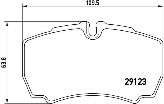 Brake pads rear, Top Quality PA6023