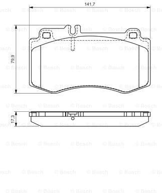 Brake Pad Set, disc brake 0986494405 - image 2
