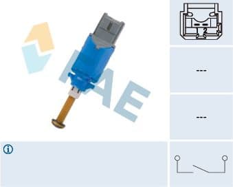 Switch, clutch control (cruise control) 24901
