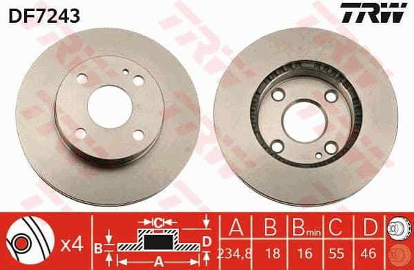 Brake Disc DF7243