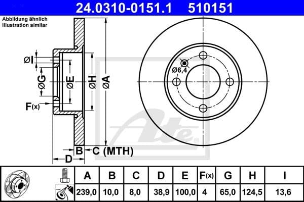 Brake Disc PowerDisc 24.0310-0151.1 - image 2