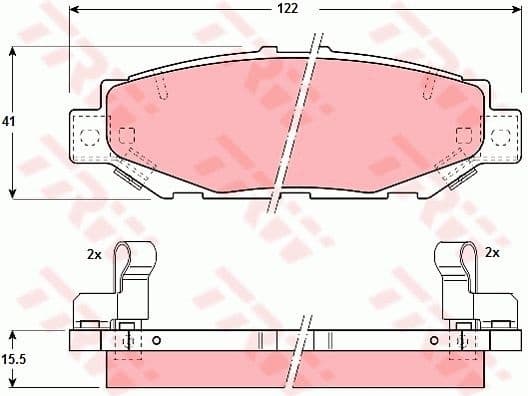 Brake Pad Set, disc brake GDB1185