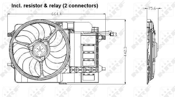 Fan, engine cooling 47302