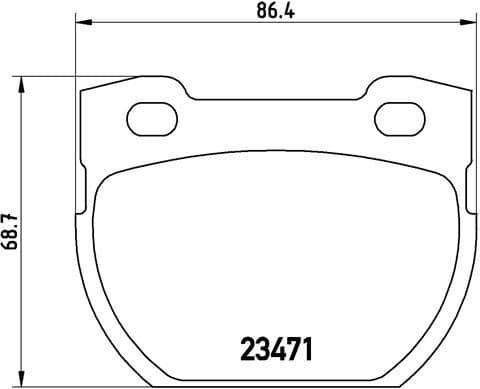 Brake Pad Set, disc brake PRIME LINE P44006